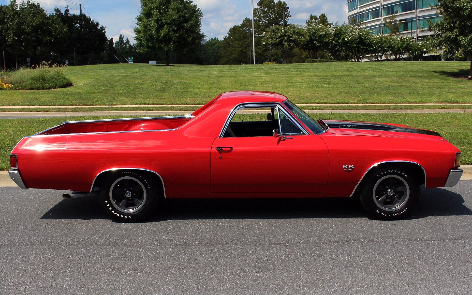 Black 1972 Chevrolet El Camino with Black interior
