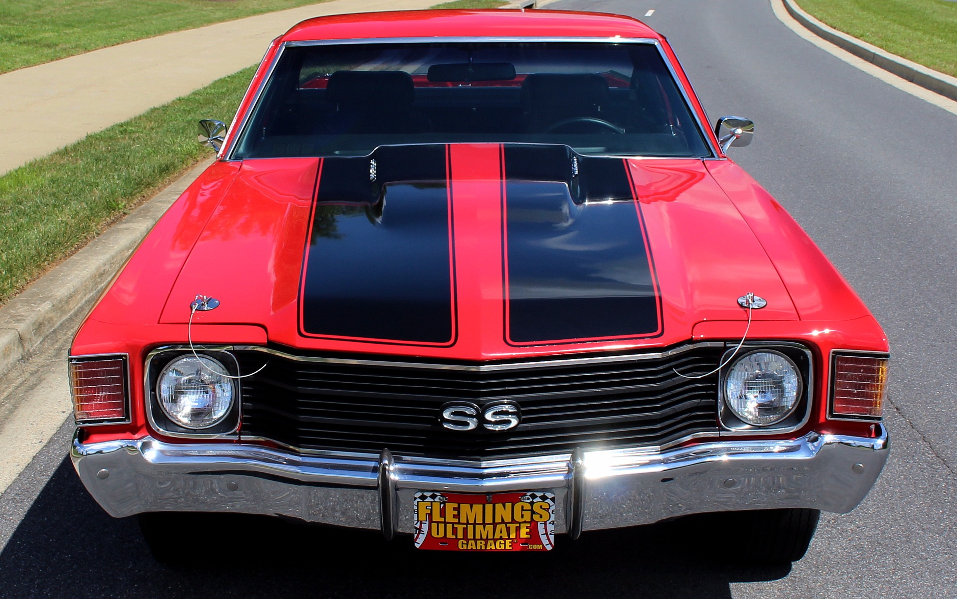Black 1972 Chevrolet El Camino with Black interior