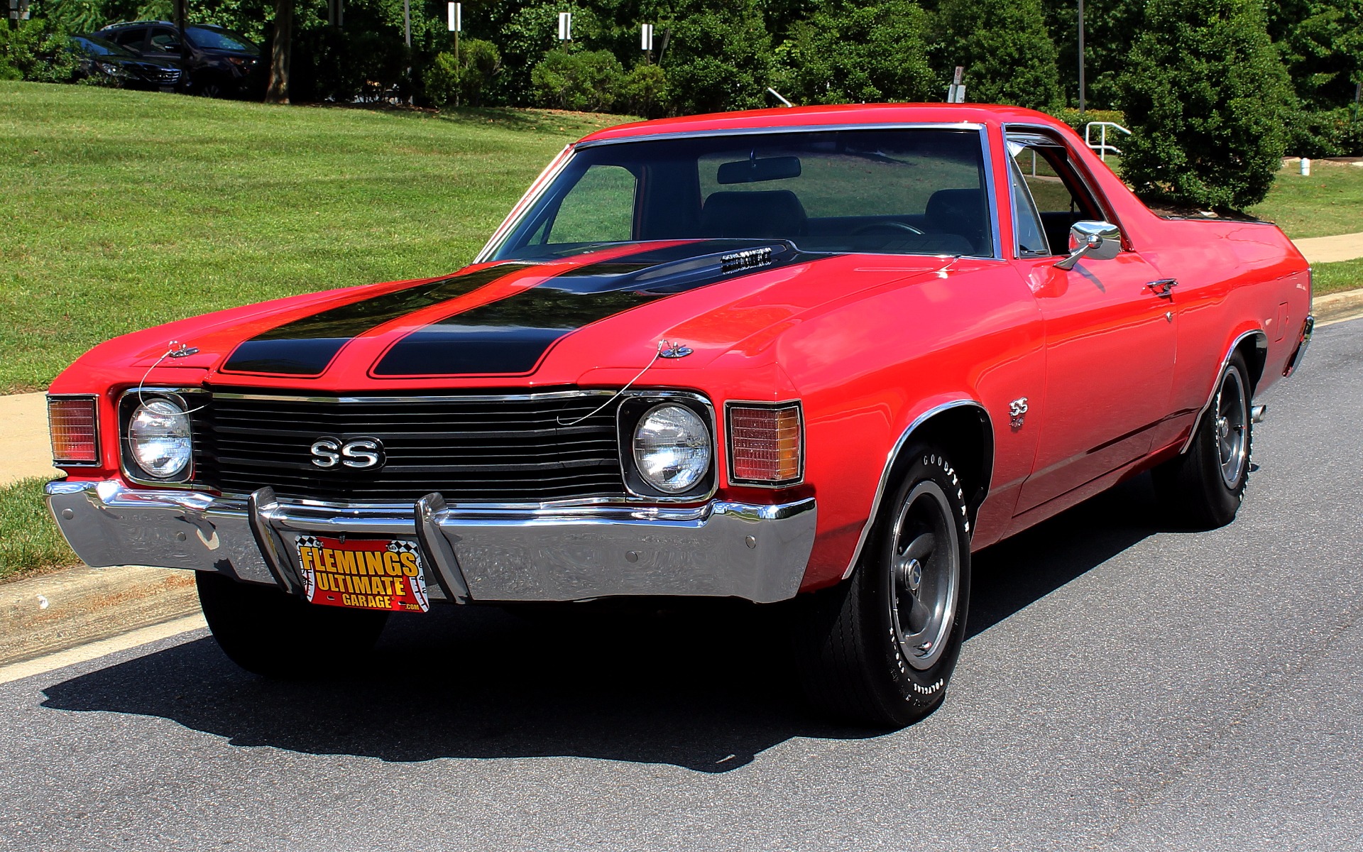 Black 1972 Chevrolet El Camino with Black interior