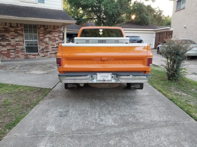 Orange 1973 Chevrolet Other Pickups Extended Crew Cab Pickup with Tan interior