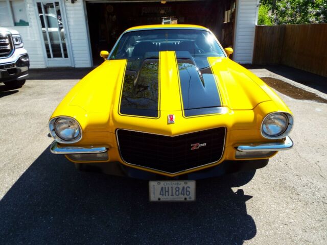 Yellow 1973 Chevrolet Camaro Coupe with Black interior