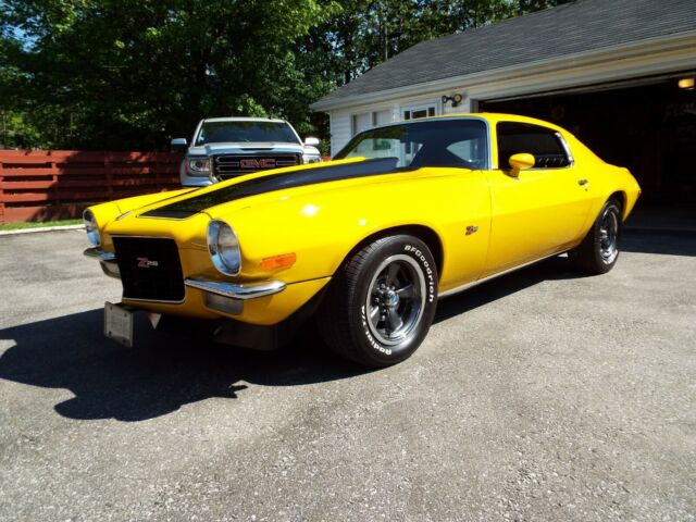 Yellow 1973 Chevrolet Camaro Coupe with Black interior