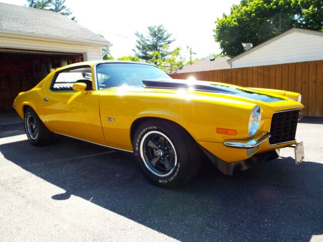Yellow 1973 Chevrolet Camaro Coupe with Black interior