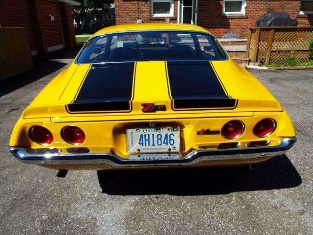 Yellow 1973 Chevrolet Camaro Coupe with Black interior