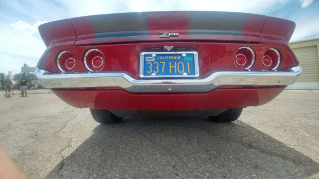 Burgundy 1973 Chevrolet Camaro with Black interior