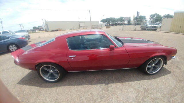 Burgundy 1973 Chevrolet Camaro with Black interior