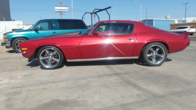 Burgundy 1973 Chevrolet Camaro with Black interior