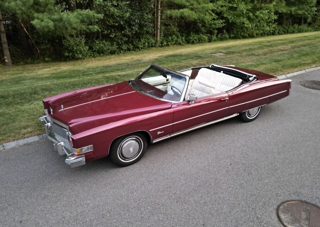 Red 1974 Cadillac Eldorado Convertible