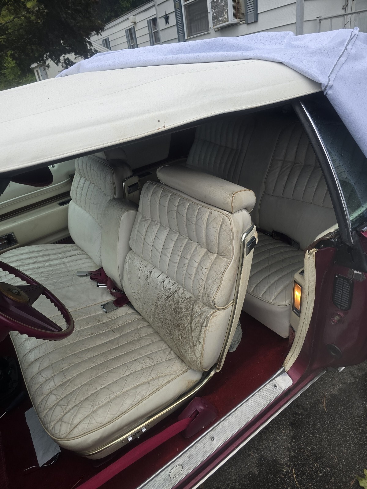 Red 1974 Cadillac Eldorado Convertible