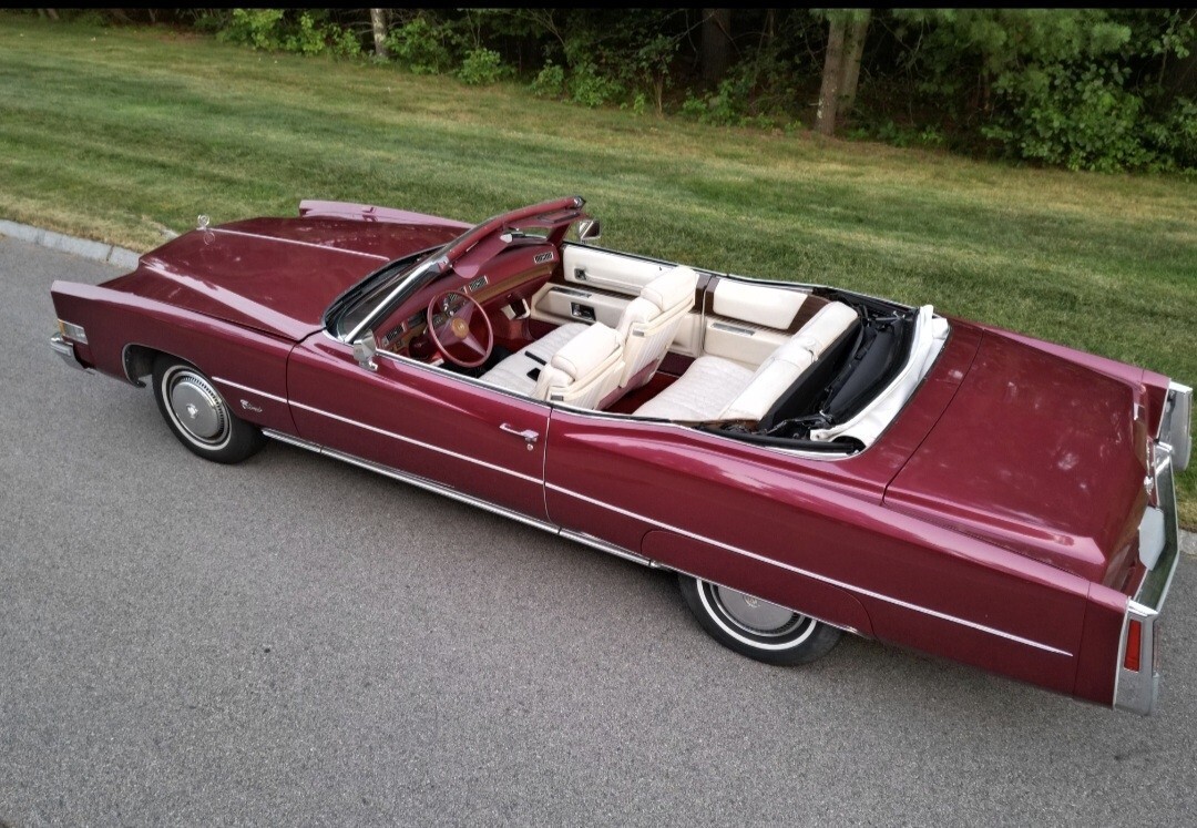 Red 1974 Cadillac Eldorado Convertible