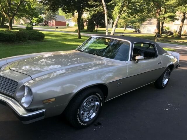 Silver 1974 Chevrolet Camaro with Black interior