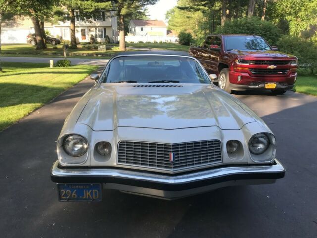 Silver 1974 Chevrolet Camaro with Black interior