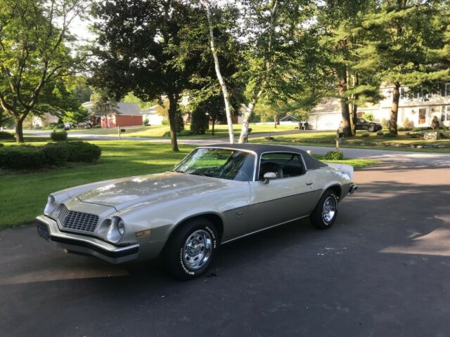 Silver 1974 Chevrolet Camaro with Black interior
