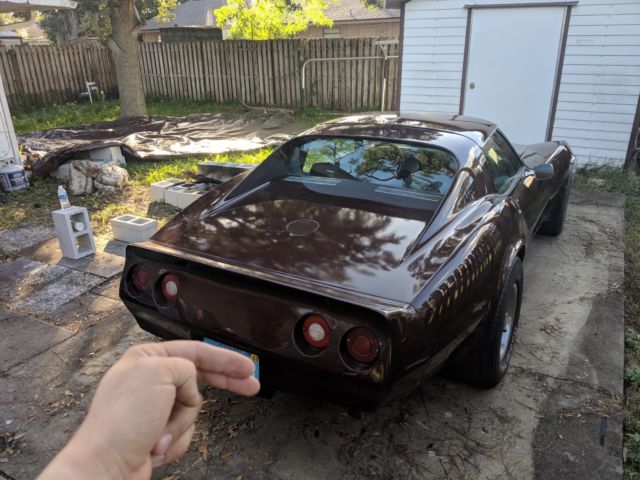 Red 1974 Chevrolet Corvette with Black interior