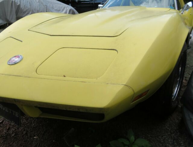 Yellow 1974 Chevrolet Corvette Coupe T TOP with Tan interior