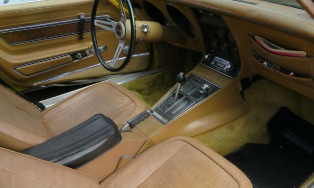 Yellow 1974 Chevrolet Corvette Coupe T TOP with Tan interior