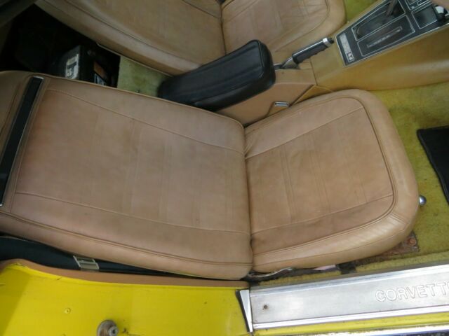 Yellow 1974 Chevrolet Corvette Coupe T TOP with Tan interior