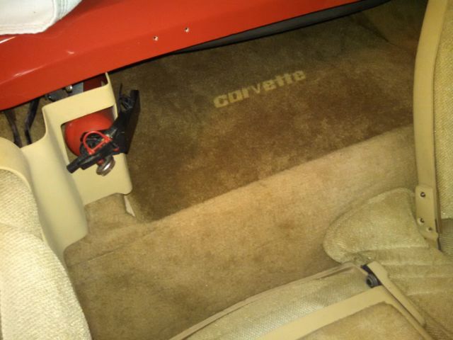 Red 1974 Chevrolet Corvette Convertible with Tan interior