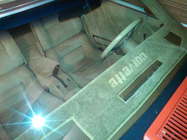 Red 1974 Chevrolet Corvette Convertible with Tan interior