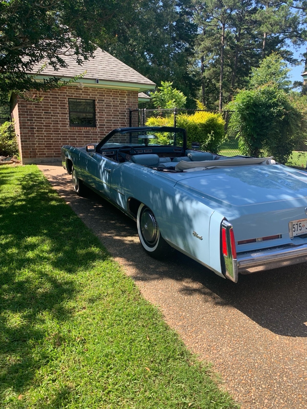 Blue 1975 Cadillac Eldorado Convertible