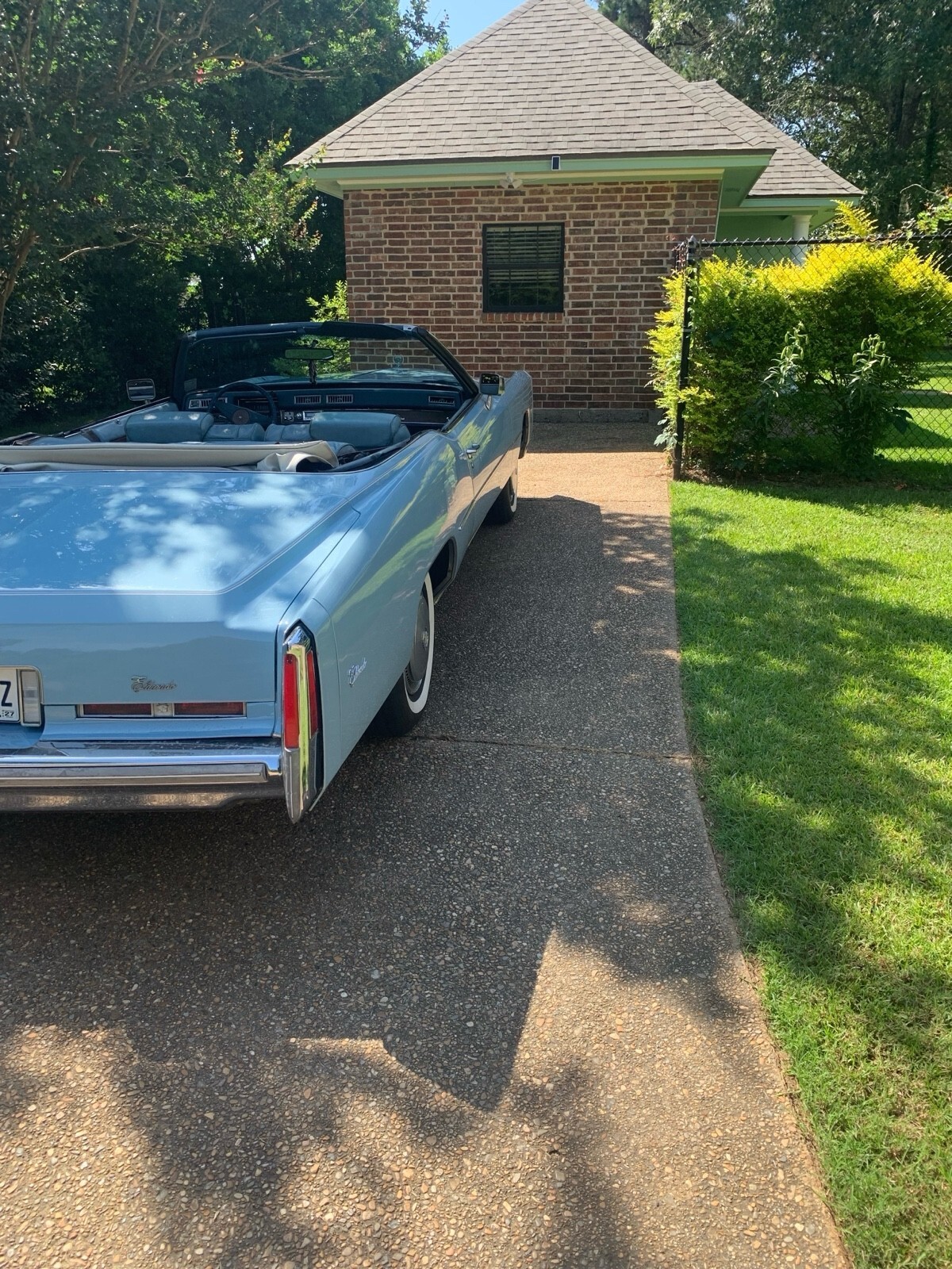 Blue 1975 Cadillac Eldorado Convertible