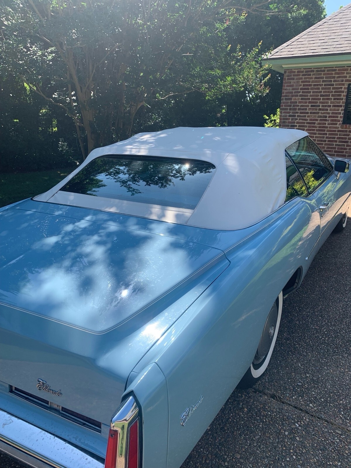 Blue 1975 Cadillac Eldorado Convertible