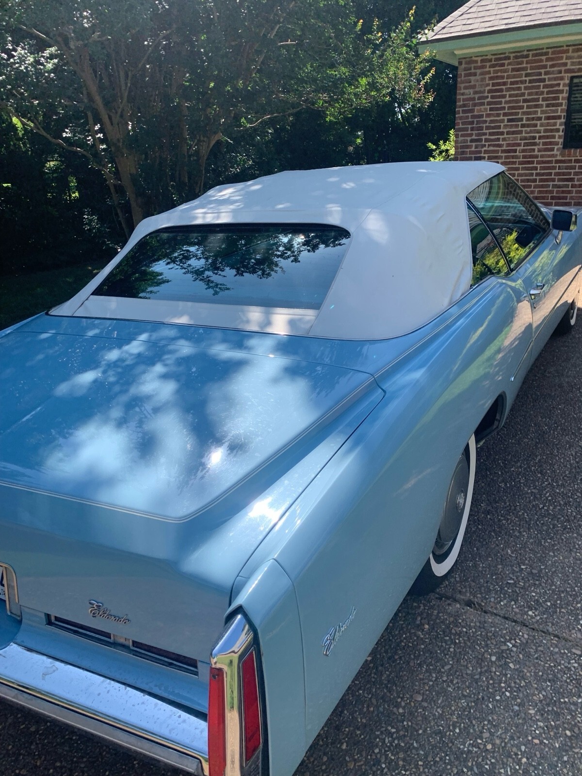 Blue 1975 Cadillac Eldorado Convertible