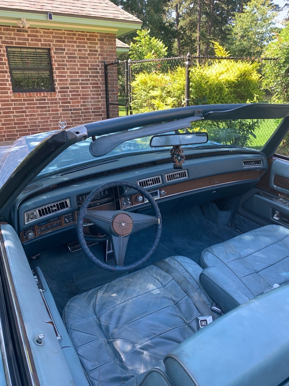 Blue 1975 Cadillac Eldorado Convertible