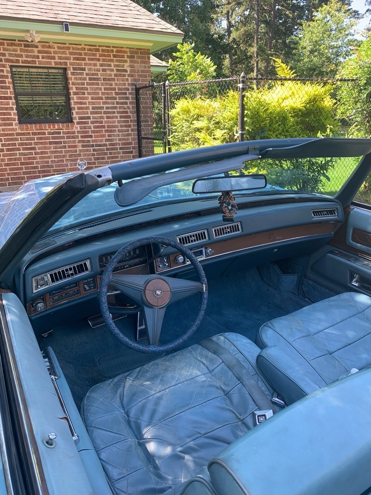 Blue 1975 Cadillac Eldorado Convertible