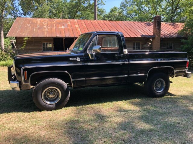 Black 1975 Chevrolet C/K Pickup 1500 Truck