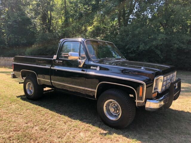 Black 1975 Chevrolet C/K Pickup 1500 Truck