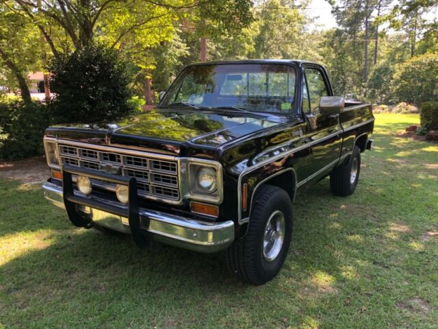 Black 1975 Chevrolet C/K Pickup 1500 Truck