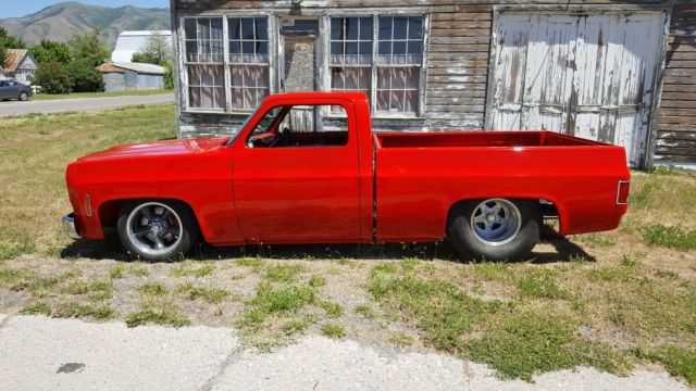 Red 1976 Chevrolet C-10 Cab & Chassis with Red interior