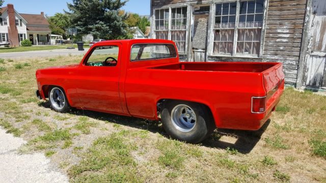 Red 1976 Chevrolet C-10 Cab & Chassis with Red interior