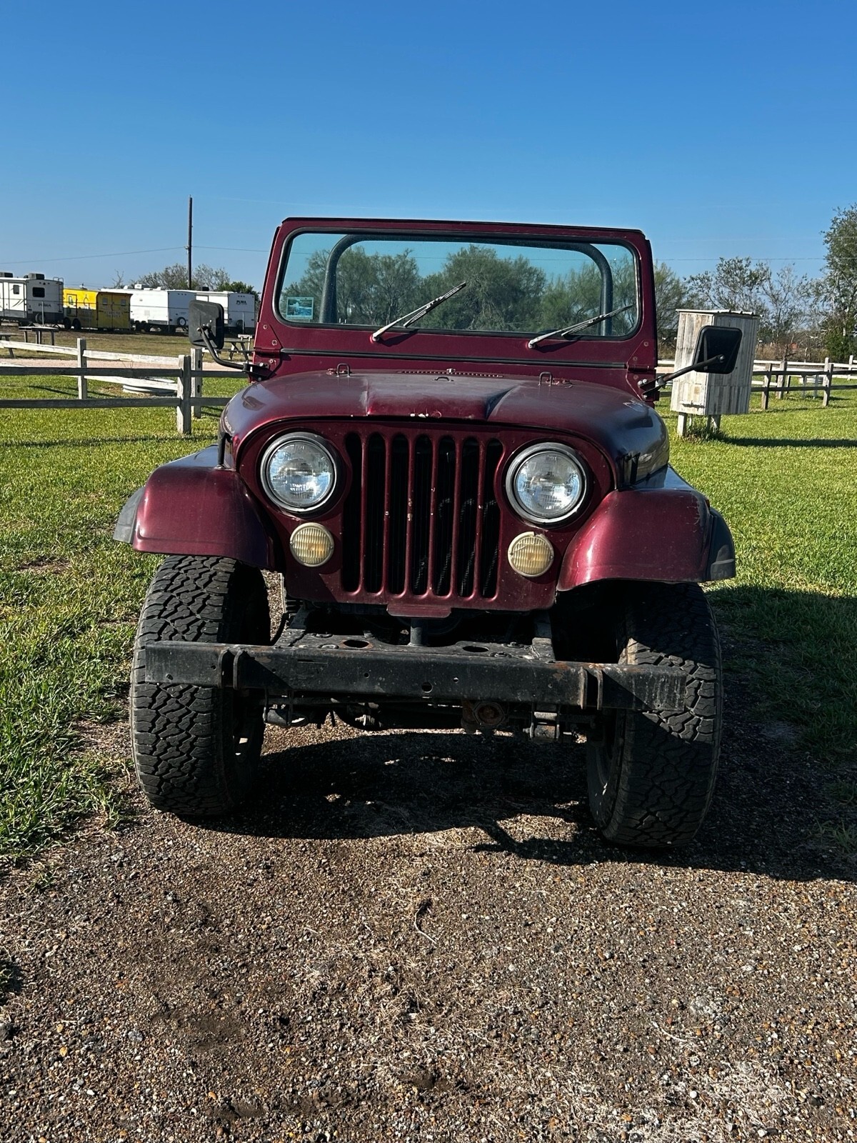 Red 1976 Jeep CJ5