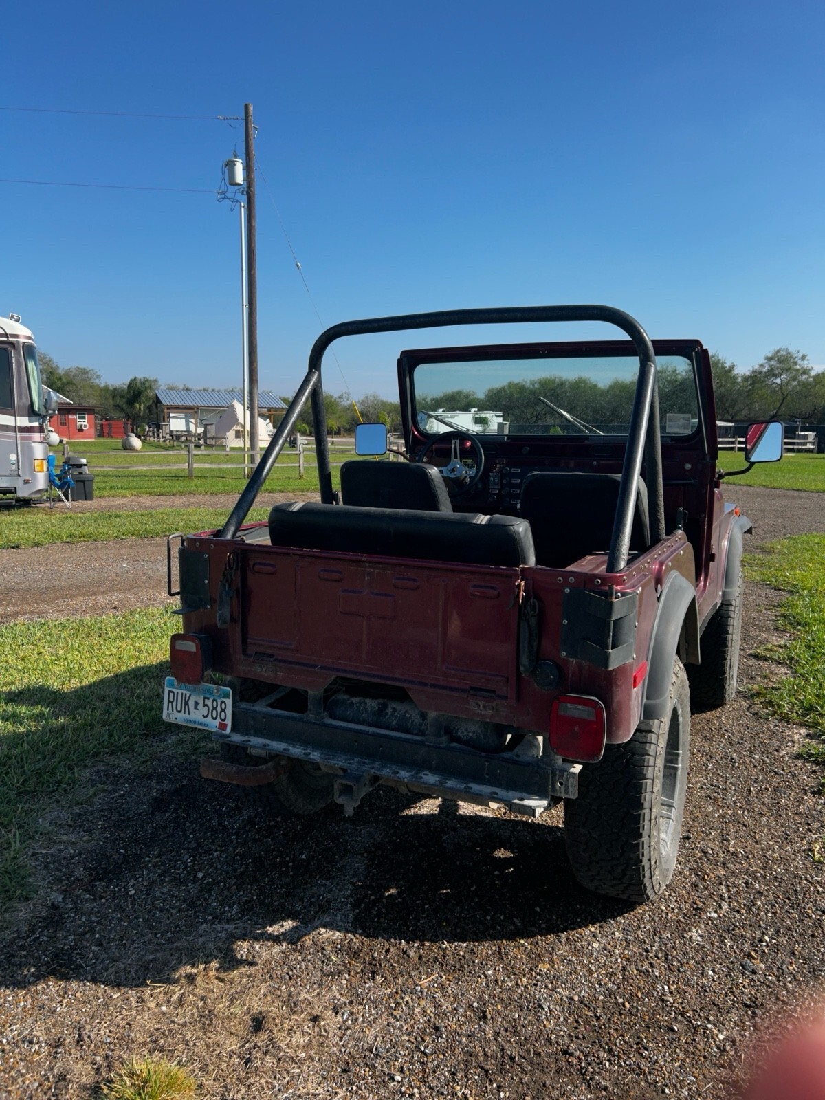 Red 1976 Jeep CJ5