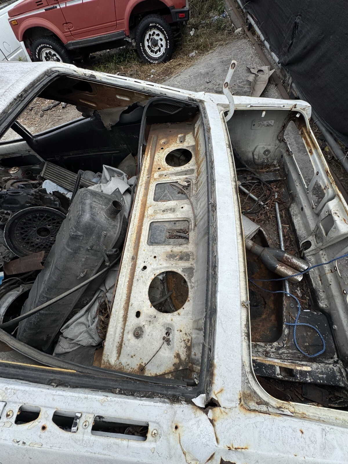 White 1976 Mazda RX-3 Compact with Black interior