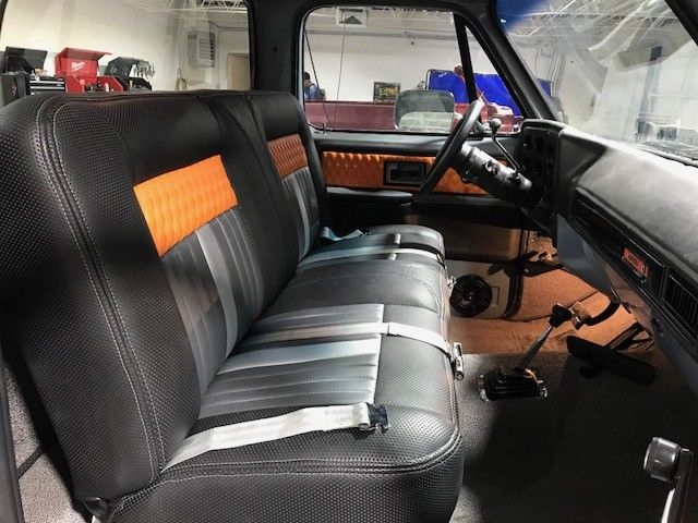 Gray 1977 Chevrolet C-10 Pickup with Black interior