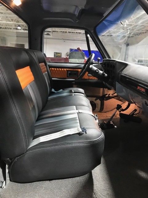 Gray 1977 Chevrolet C-10 Pickup with Black interior