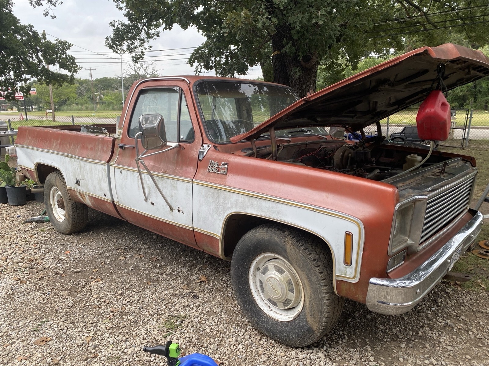 Orange 1977 GMC Pickup