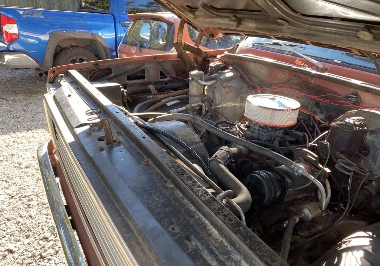 Orange 1977 GMC Pickup