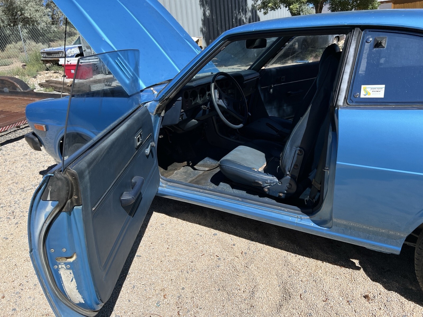 Blue 1977 Toyota Corolla