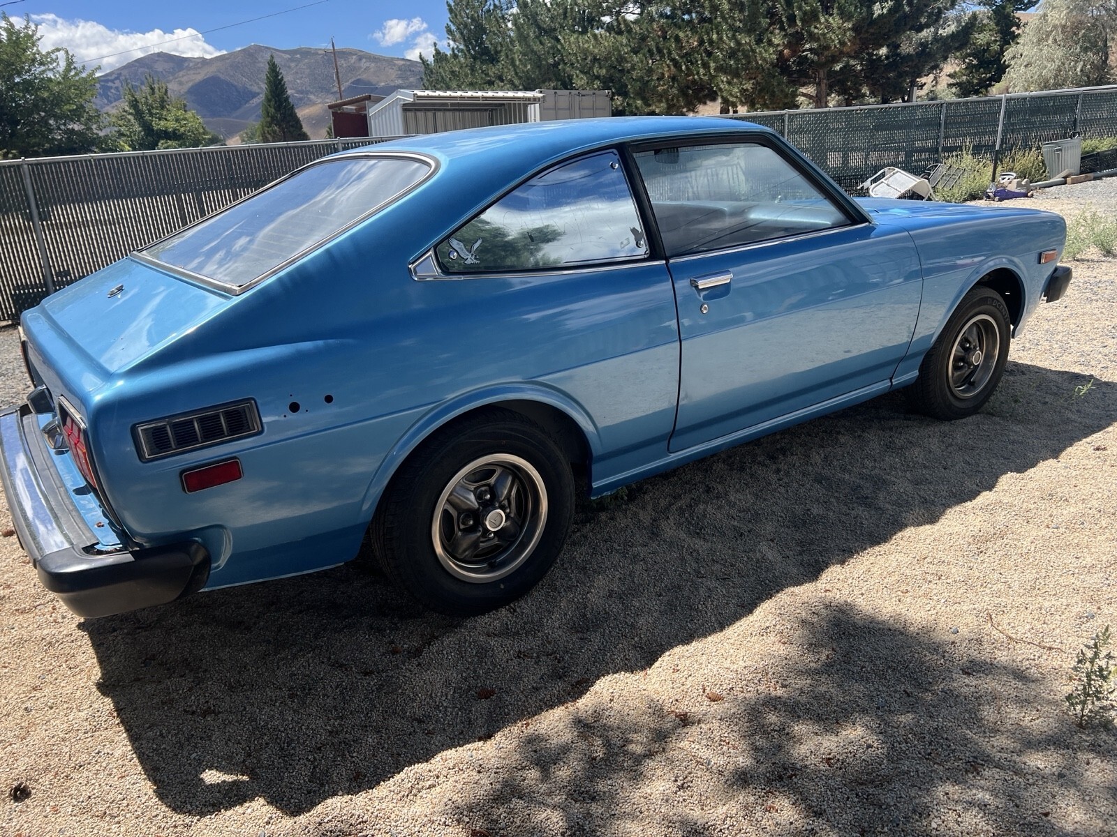 Blue 1977 Toyota Corolla