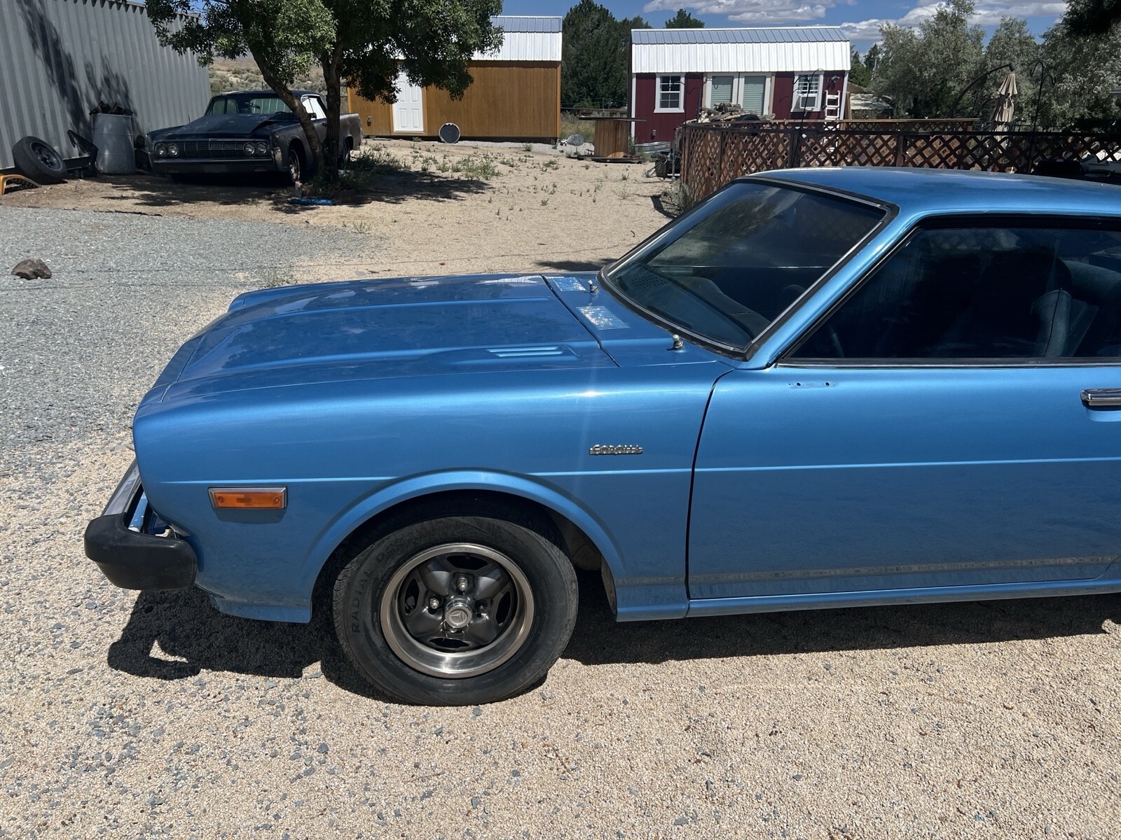 Blue 1977 Toyota Corolla