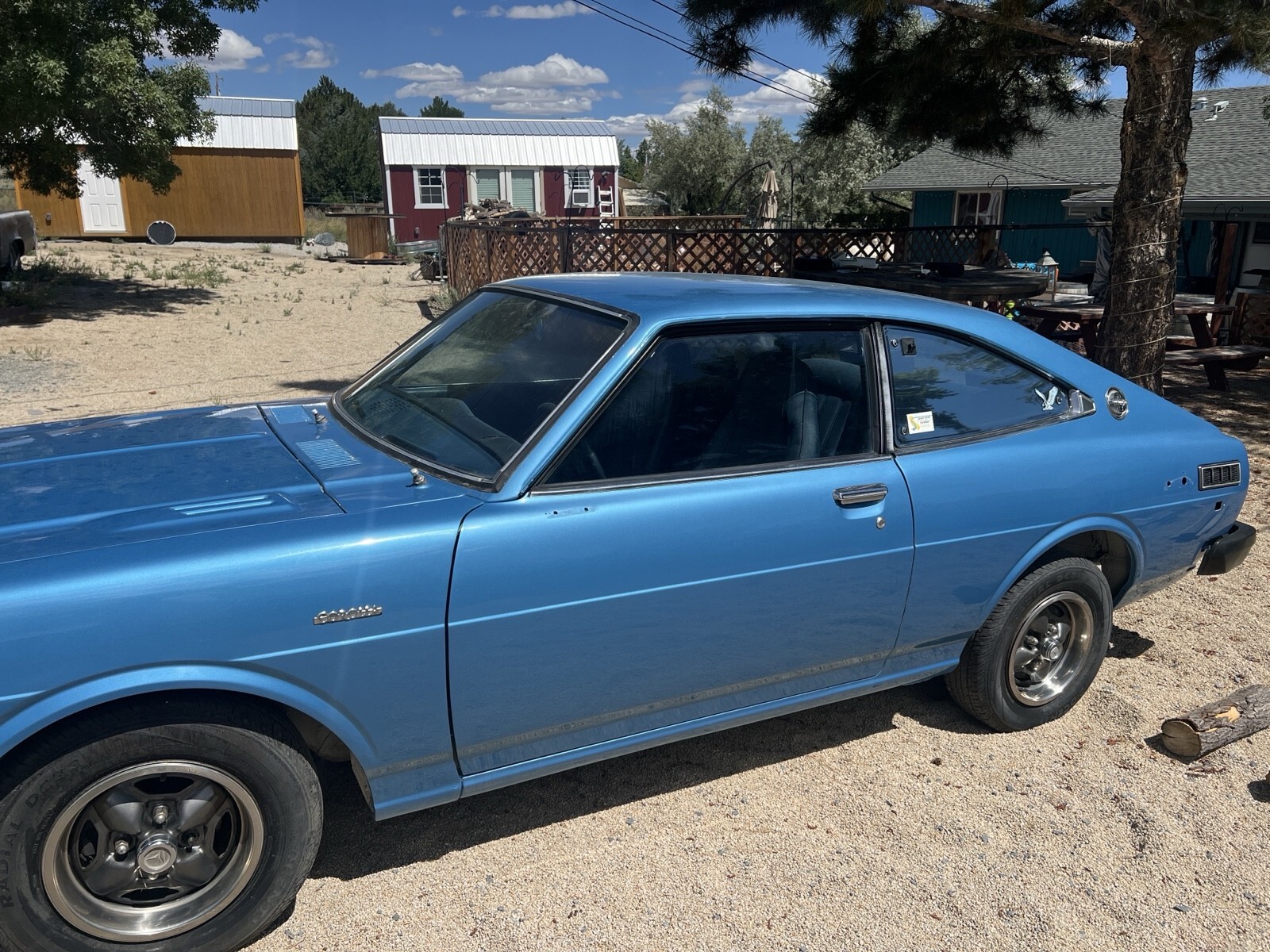Blue 1977 Toyota Corolla