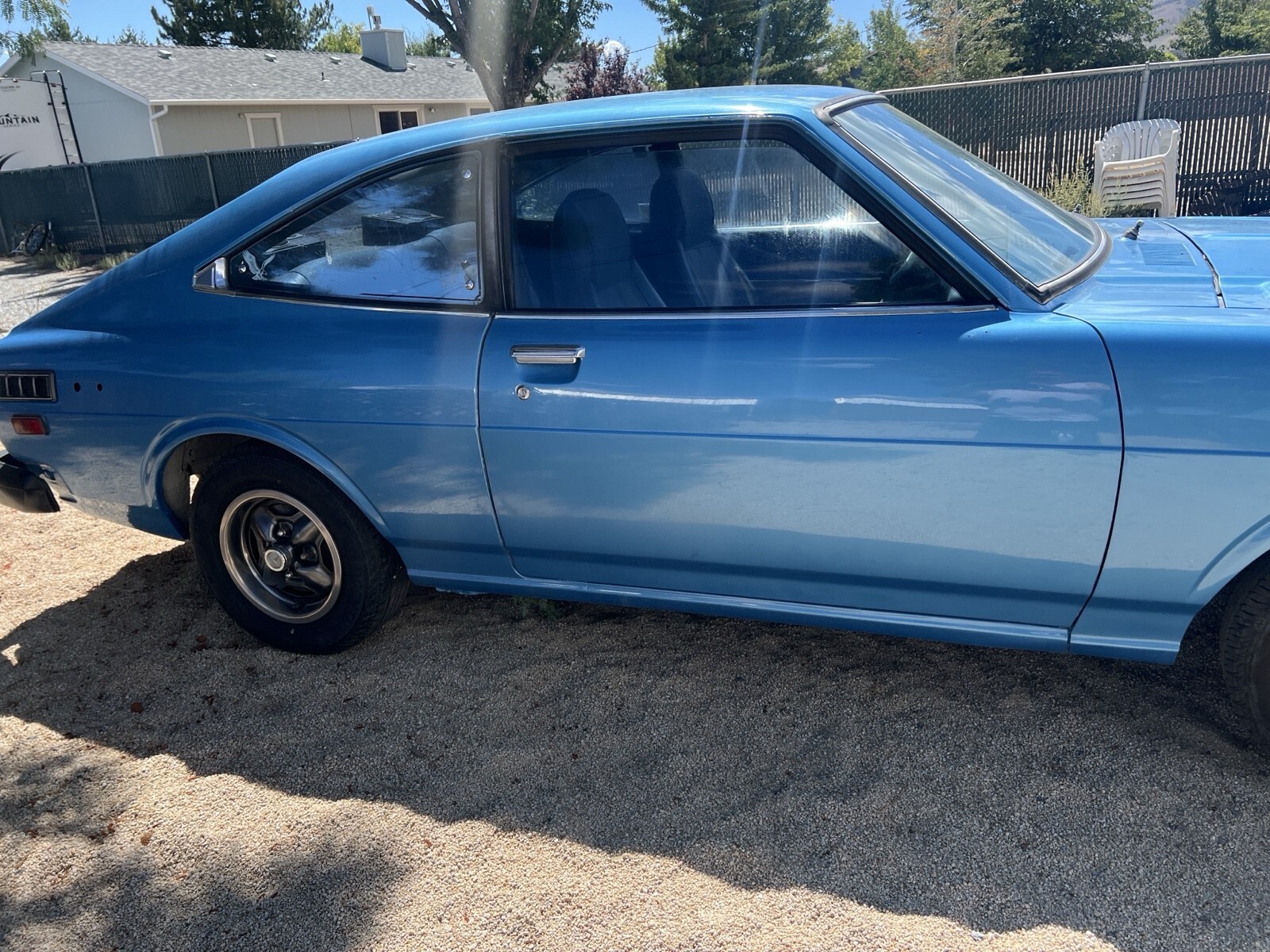 Blue 1977 Toyota Corolla