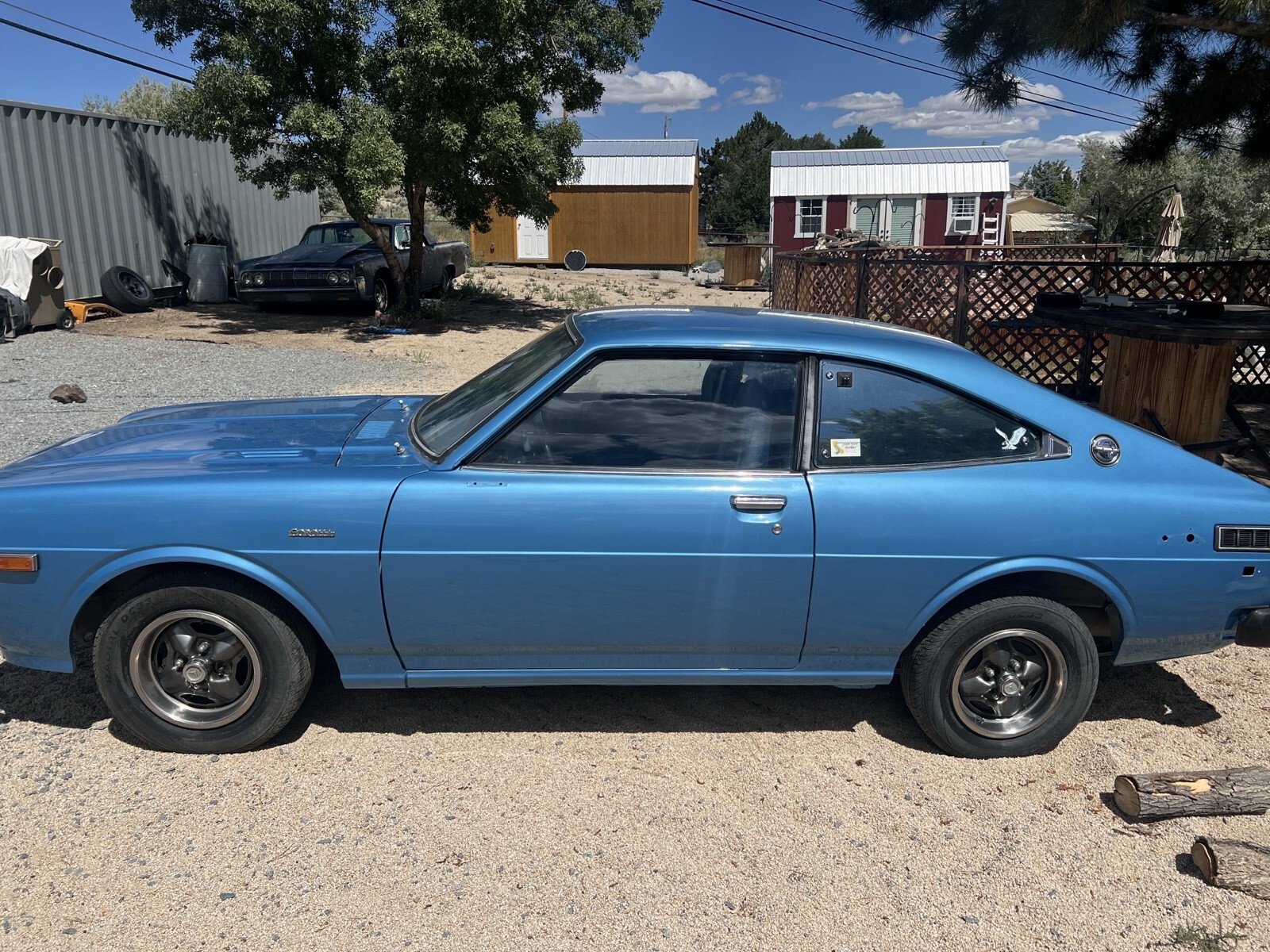 Blue 1977 Toyota Corolla