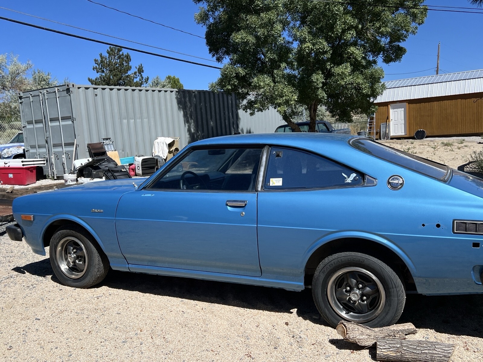 Blue 1977 Toyota Corolla