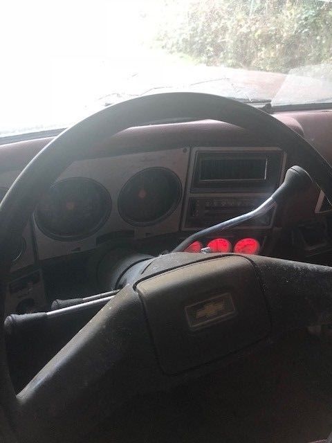 Gray 1978 Chevrolet Blazer Standard Cab Pickup with Red interior