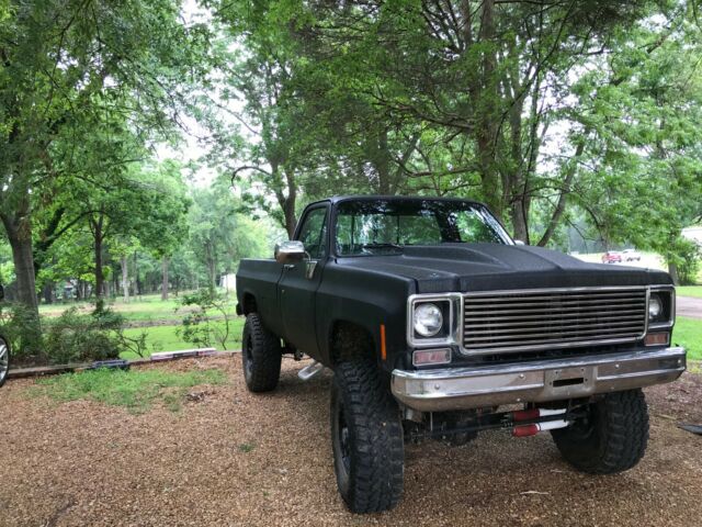 Black 1978 Chevrolet C/K Pickup 3500 Standard Cab Pickup with Gray interior